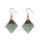 Incroyable arc-en-ciel naturel brut Fluorite boucles d’oreilles pendantes